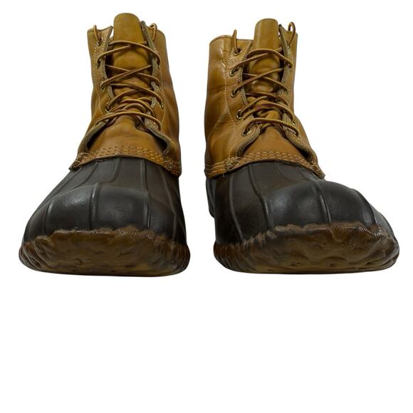 LL Bean Maine Hunting Duck Boots Men Size 13 W Vintage Ankle Lace Up MADE IN USA - Picture 4 of 14